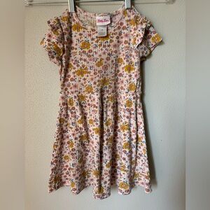 Little Lass Ribbed Flower Dress 6x